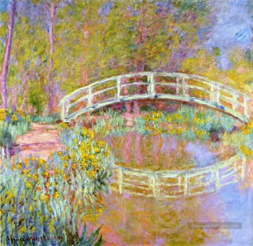 Le pont dans le jardin de Monet Claude Monet Fleurs impressionnistes Peinture à l'huile